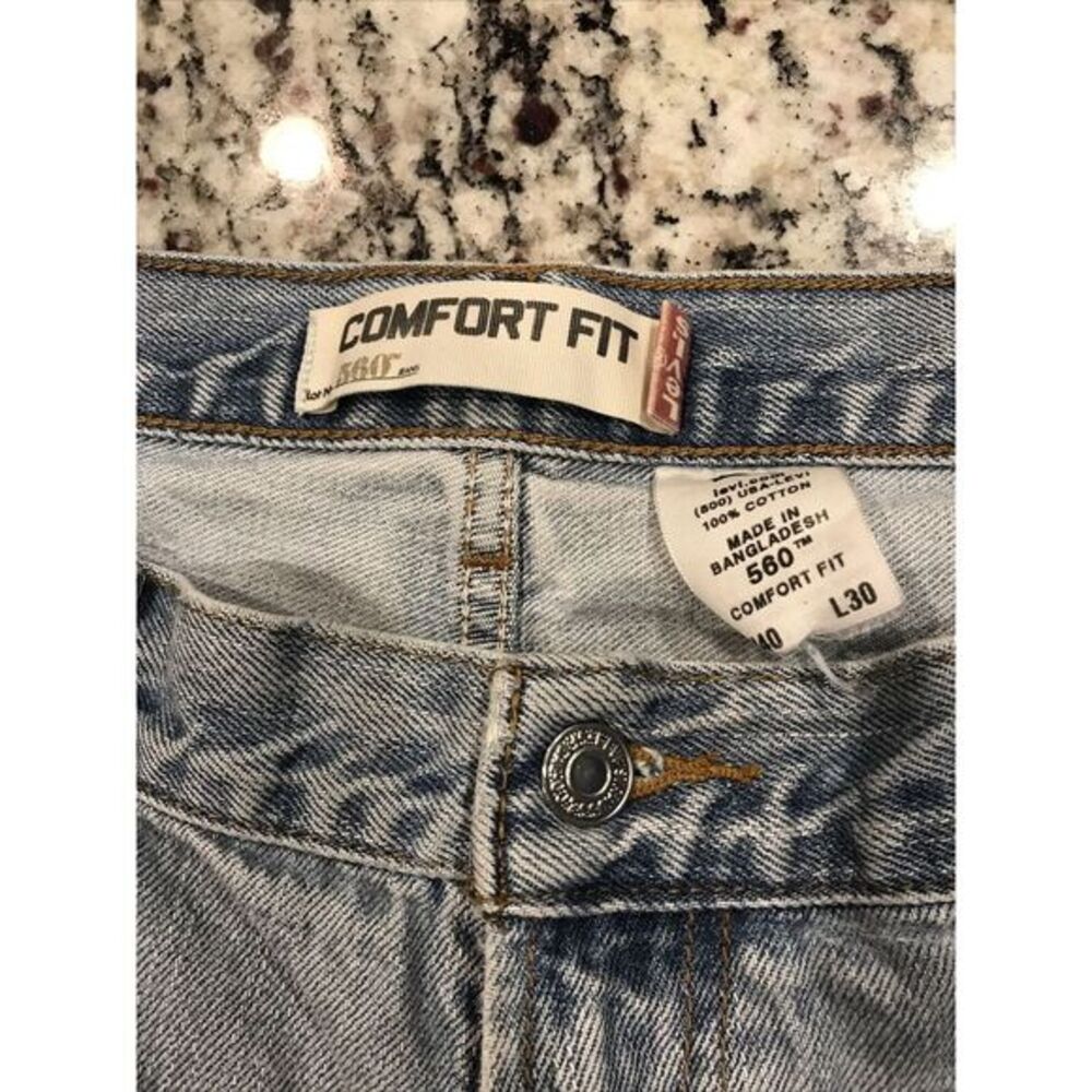 Vtg‎ Levi's 560 Comfort Fit Jean Cotton Measures 38x29 (tag 40x30) - Picture 7 of 8